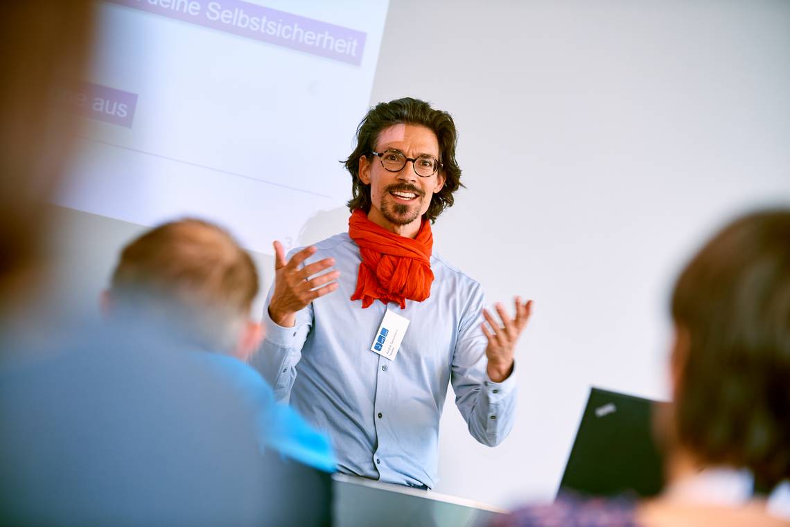 André Gassmann am Grossen Schnuppertag 2019. Foto: Maya Jörg